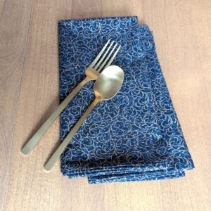 Black and Gold Dinner Table Napkins Fabric napkins Dining napkins Handmade Cotton Napkins Holiday Napkins Christmas Napkins Supreme Accents