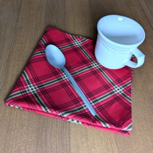 Tartan Plaid Dinner Table Napkins Fabric napkins Dining napkins Handmade Cotton Napkins Holiday Napkins Christmas Napkins Bird Christmas Napkins Supreme Accents