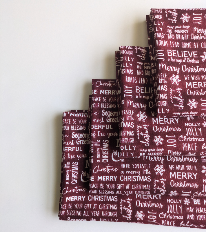 Merry Christmas Dinner Table Napkins Fabric napkins Dining napkins Handmade Cotton Napkins Holiday Napkins Christmas Napkins Burgundy Christmas Napkins Supreme Accents
