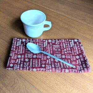 Merry Christmas Dinner Table Napkins Fabric napkins Dining napkins Handmade Cotton Napkins Holiday Napkins Christmas Napkins Burgundy Christmas Napkins Supreme Accents