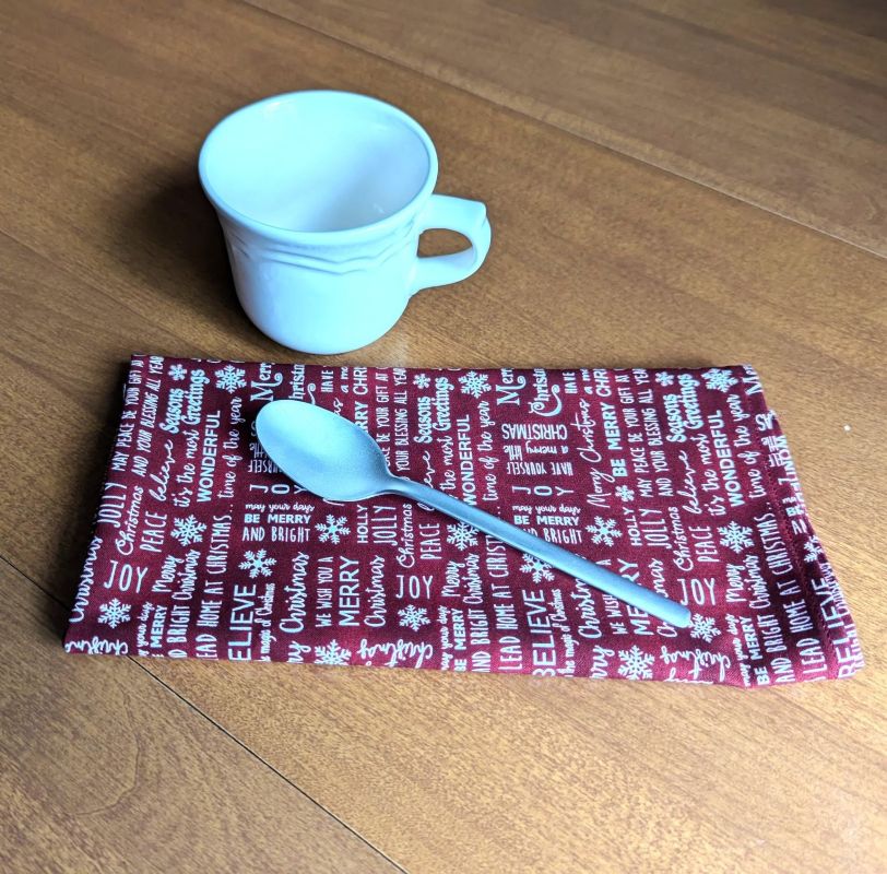 Merry Christmas Dinner Table Napkins Fabric napkins Dining napkins Handmade Cotton Napkins Holiday Napkins Christmas Napkins Burgundy Christmas Napkins Supreme Accents