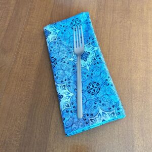 Stone Blue Dinner Table Napkins Fabric napkins Dining napkins Handmade Cotton Napkins Supreme Accents