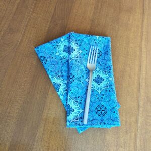 Stone Blue Dinner Table Napkins Fabric napkins Dining napkins Handmade Cotton Napkins Supreme Accents