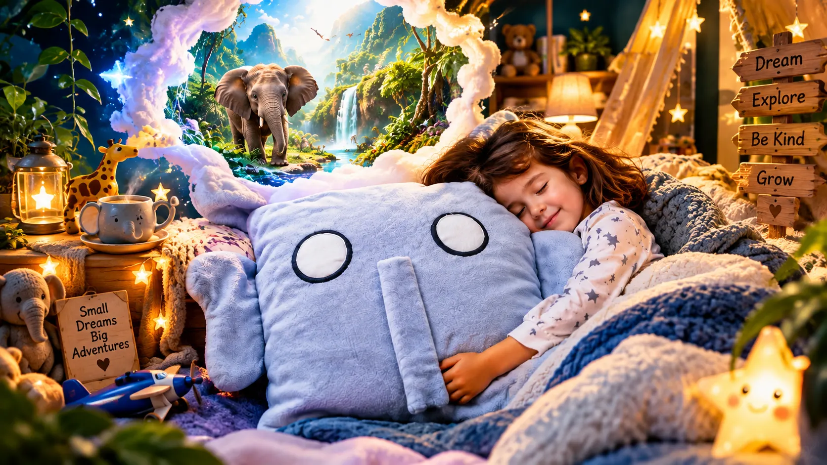 Ernie the Elephant Pillow